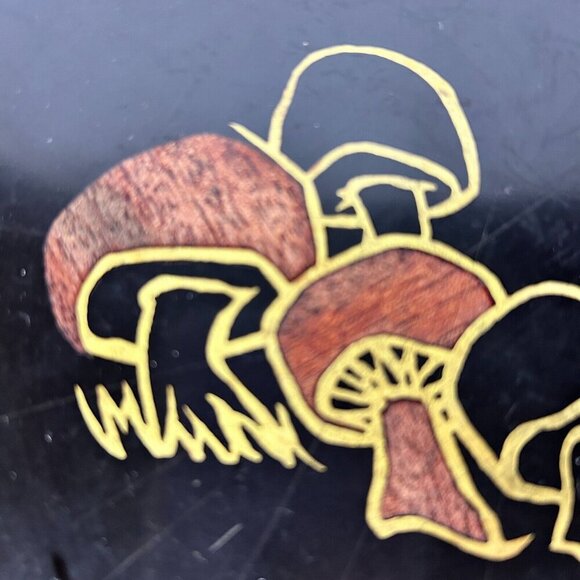 Couroc of Monterey MCM Mushroom Tray Mid Century Modern 10-1/2” - Picture 4 of 8